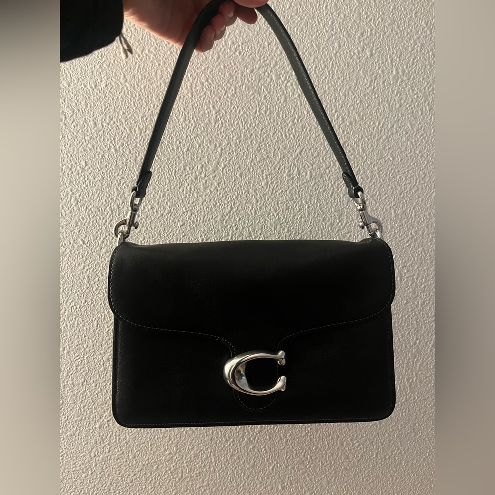 Coach Black Leather Shoulder Bag